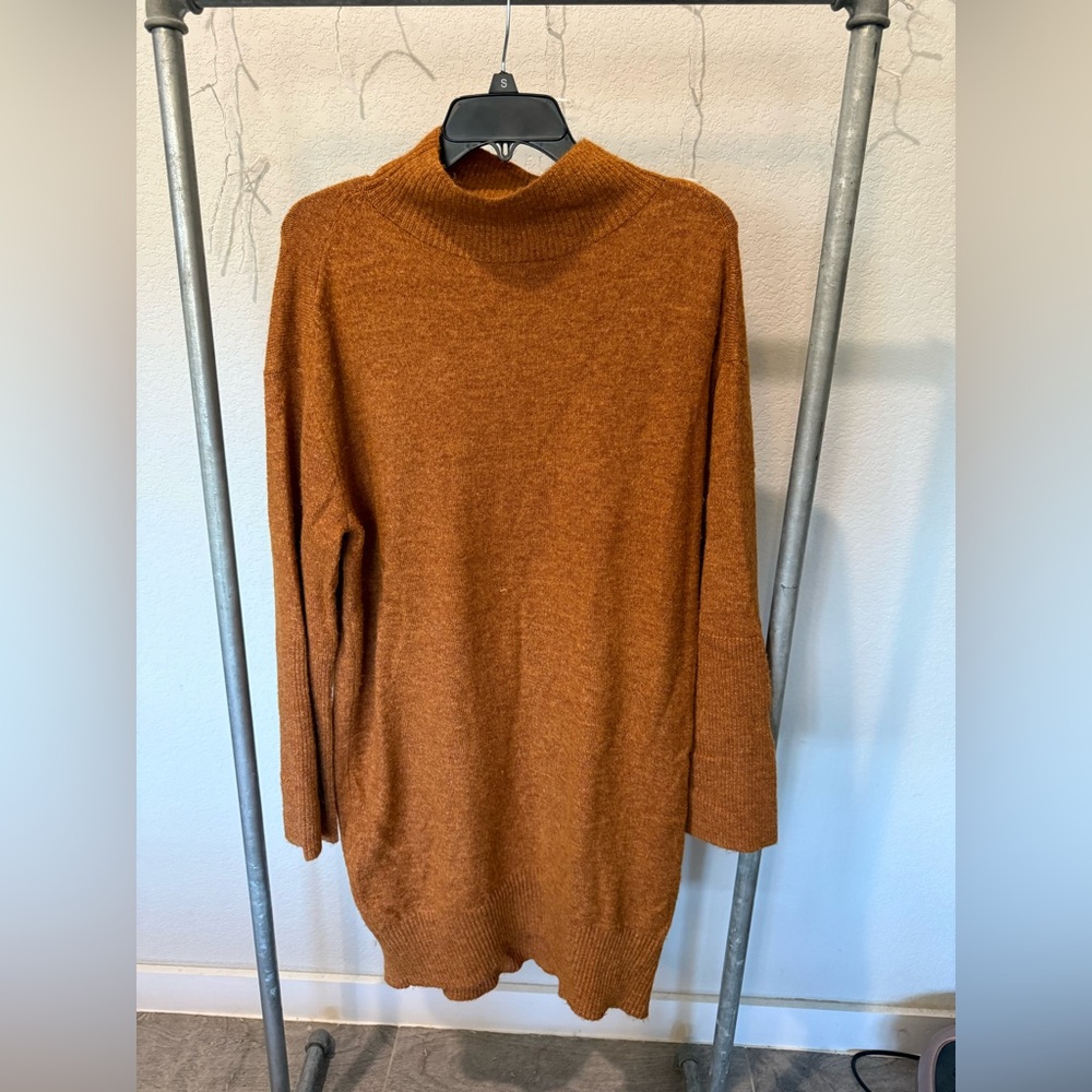 a new day Women's Rust Turtleneck Sweater